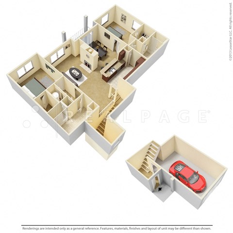 2 Bedroom Apartment with Detached Garage  at Centennial Park Apartments, Overland Park, KS